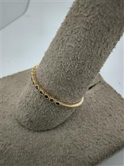 Blue Stone Unisex Stone Ring 14K Yellow Gold 0.61g